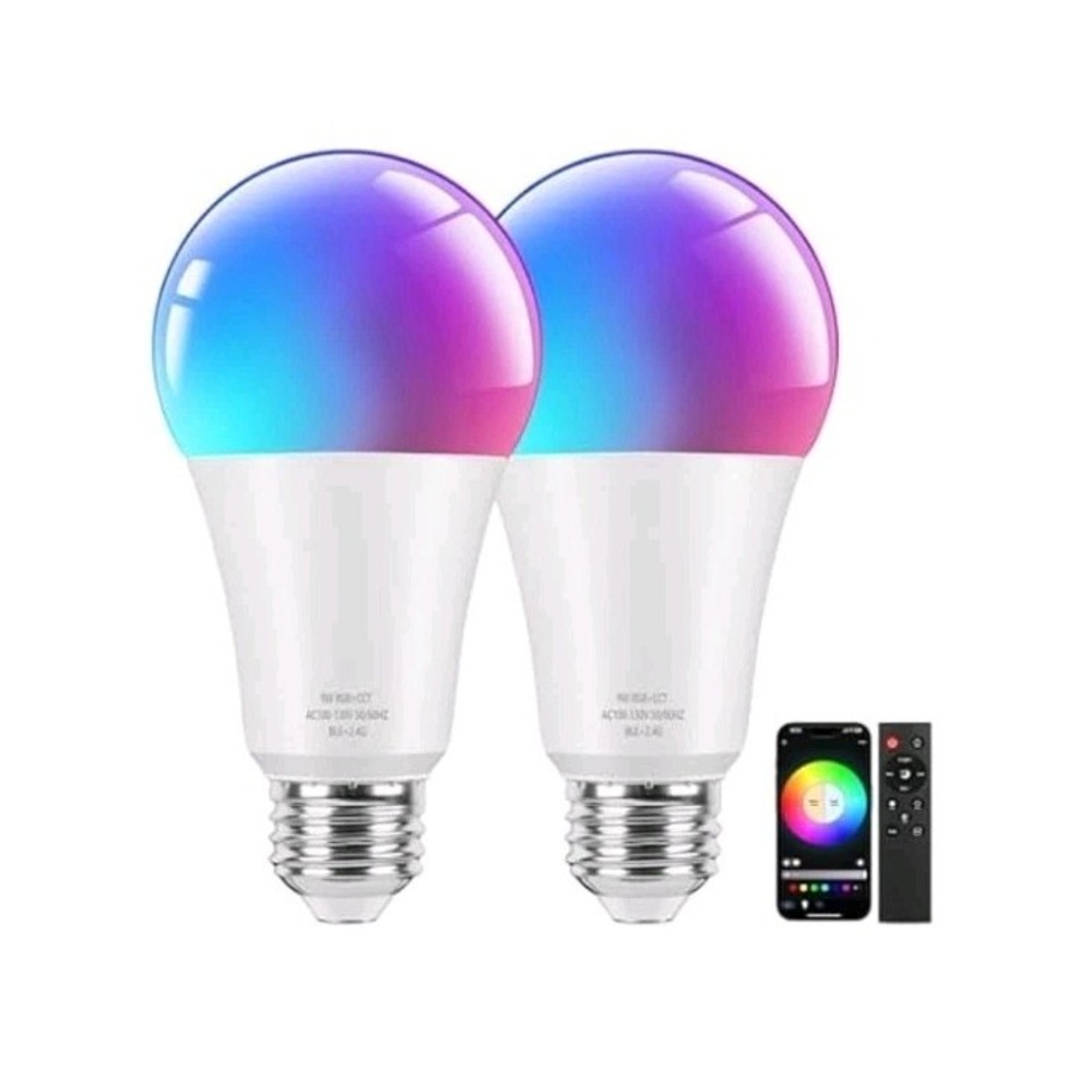Brightever B0F29GH3KW Smart A19 LED Light Bulbs 2 Pack